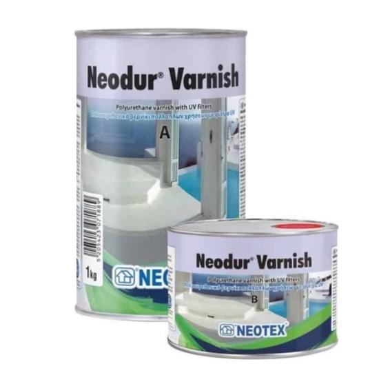 Εικόνα της Neotex Neodur Varnish Άχρωμο Γυαλιστερό Βερνίκι Α+B 1kg