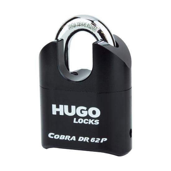 Εικόνα της Hugo Locks DR 62P Cobra Ατσάλινο Λουκέτο Κρυμμένου Λαιμού με Κλειδί 62mm