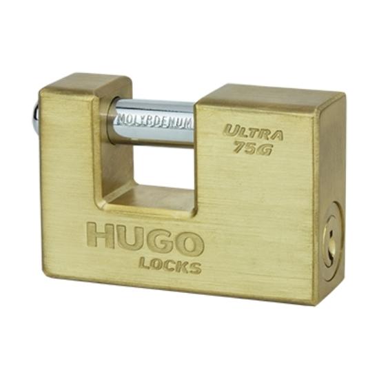 Εικόνα της Hugo Locks Ultra 75G Μπρούτζινο Λουκέτο Τάκου με Κλειδί 75mm