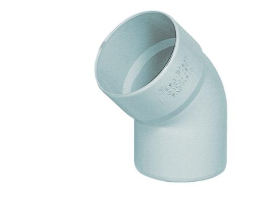 Εικόνα της Fasoplast Γωνία PVC-U 45° Λευκή Φ50