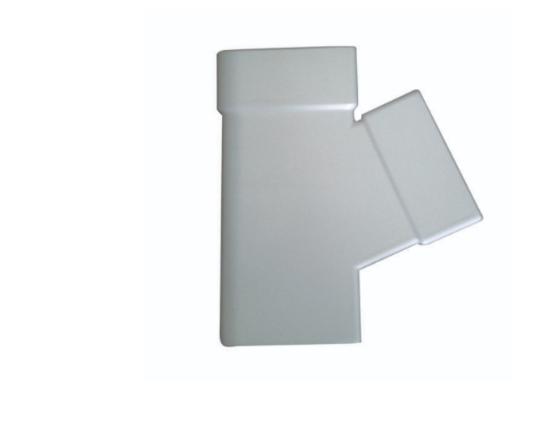 Εικόνα της Fasoplast Ημιτάφ Υδρορροής Pvc-U 6Χ10 & 6Χ10 Πλάγιο Λευκό