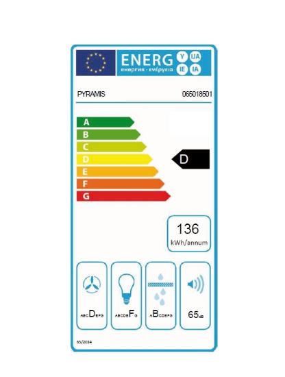 Εικόνα της Pyramis Cielo Premium Απορροφητήρας Νησίδα 90cm Inox