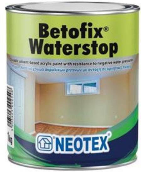 Εικόνα της Neotex Betofix Waterstop Ψυχροπλαστικό Χρώμα Μεγάλης Αντοχής σε Αρνητικές Πιέσεις Διαλύτου Λευκό 1kg
