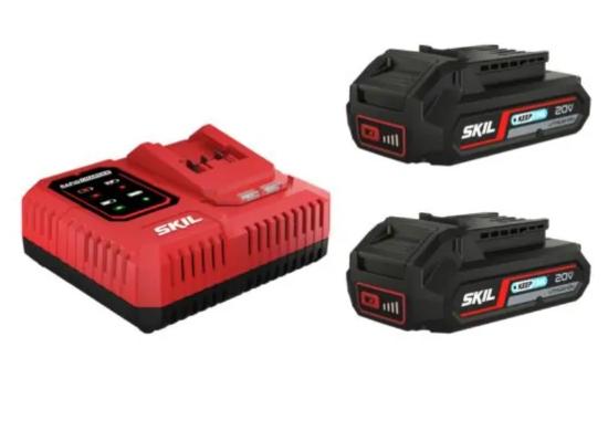 Εικόνα της Skil Σετ 3117 BA, 20V - μπαταρίες 2x2.5Ah & ταχυφορτιστής 6A