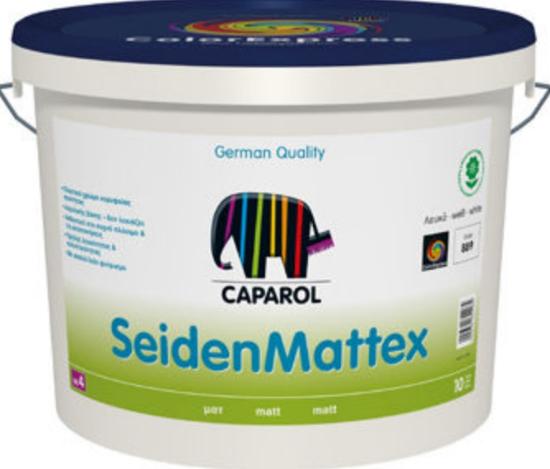 Εικόνα της Caparol SeidenMattex Xρώμα Ακρυλικής Βάσης Εσωτερικής Χρήσης Λευκό Ματ