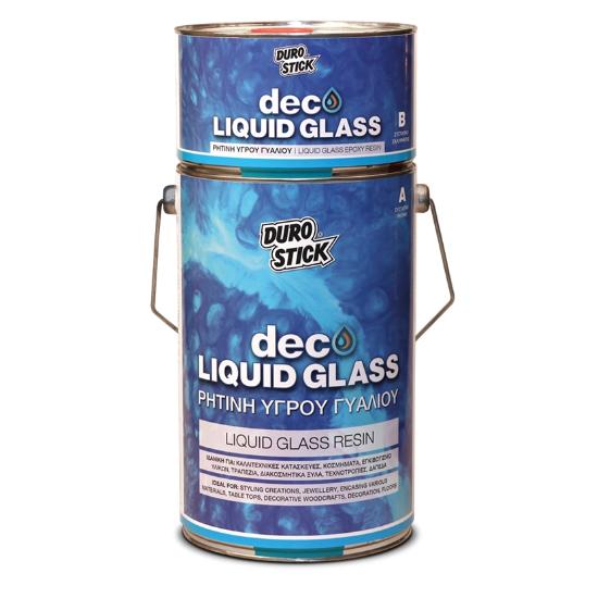 Εικόνα της Durostick Deco Liquid Glass Ρητίνη Υγρού Γυαλιού (Α+Β)