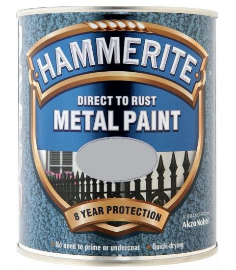 Εικόνα της Hammerite Χρώμα 3 σε 1 Απευθείας στην Σκουριά Σφυρήλατο Γκρι