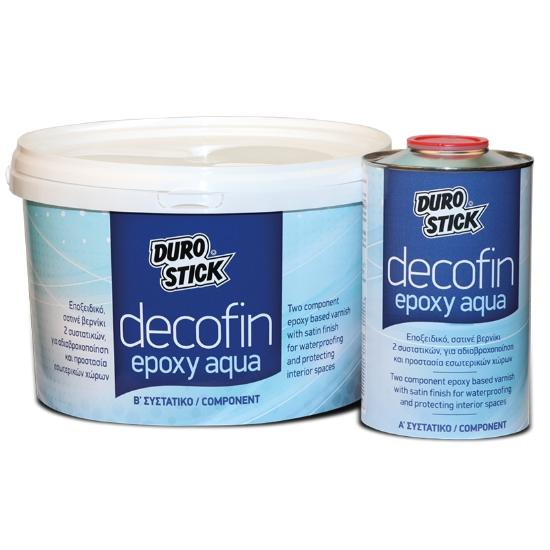 Εικόνα της Durostick Decofin Epoxy Aqua Εποξειδικό, Σατινέ Βερνίκι 2 Συστατικών 4kg