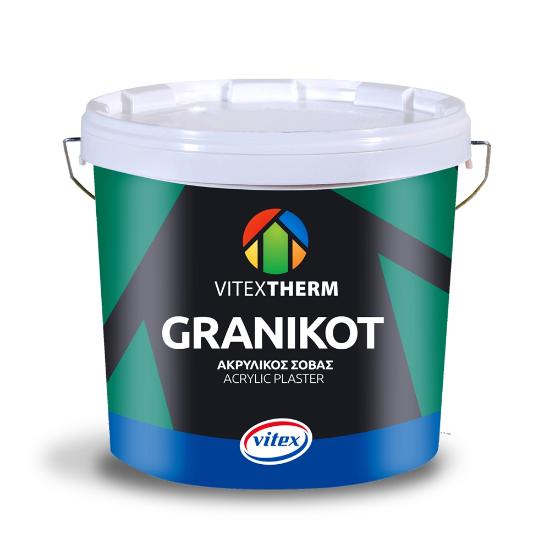 Εικόνα της Vitextherm Granikot Acrylic Graftiato Λευκός Ακρυλικός Σοβάς 25Kg