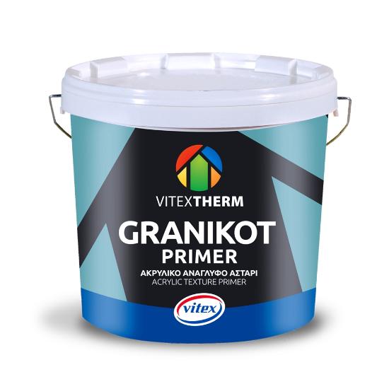 Εικόνα της Vitextherm Granikot Primer Ακρυλικό Ανάγλυφο Αστάρι Λευκό