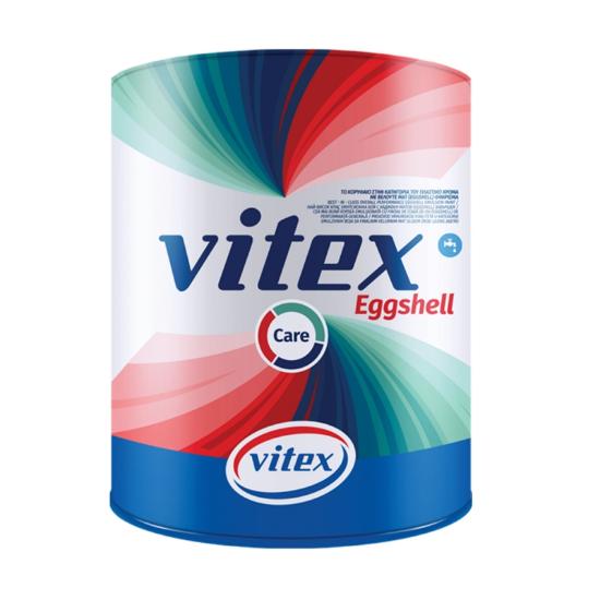 Εικόνα της Vitex Care Eggshell Βελουτέ Ματ (eggshell) Κορυφαίο Πλαστικό Χρώµα για Εσωτερική Τοιχοποιία Λευκό