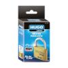 Εικόνα της Hugo Locks SL Μπρούτζινο Λουκέτο Πέταλο με 3 Κλειδιά