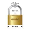 Εικόνα της Hugo Locks BR50 Μπρούτζινο Λουκέτο Πέταλο με Κλειδί 50mm