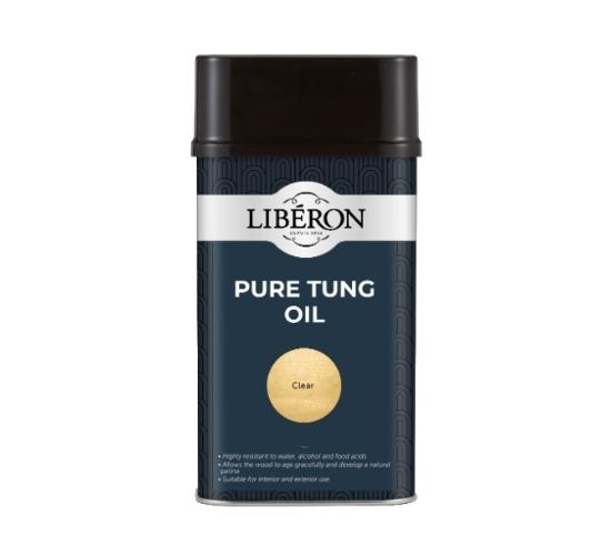 Εικόνα της Liberon Pure Tung Oil Φυσικό Λάδι Ξύλου για Επιφάνειες που Έρχονται σε Έπαφή με Τρόφιμα Άχρωμο Ματ 250ml