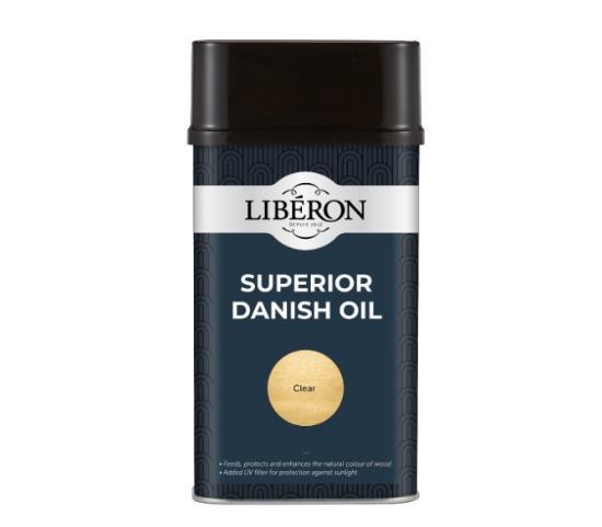 Εικόνα της Liberon Superior Danish Oil Λάδι Συντηρητικό Που Τρέφει & Προστατεύει με Πρόσθετο Φίλτρο UV Άχρωμο 500ml