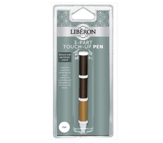 Εικόνα της Liberon Touch-Up Pens Μαρκαδόροι 2mm Ανιλίνης για Γδαρσίματα Ξύλινων Eπιφανειών Καρυδιά/Walnut 3x10ml