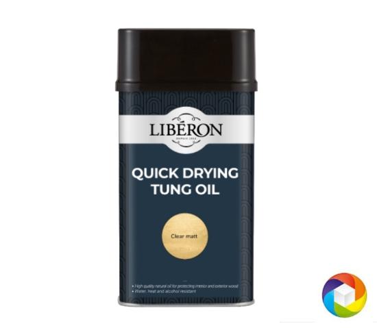 Εικόνα της Liberon Quick Drying Tung Oil Ταχυστέγνωτο Λάδι Συντήρησης Ξύλων Ματ Διαφανές