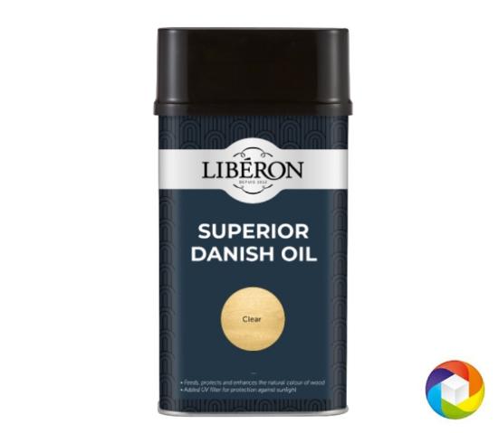 Εικόνα της Liberon Superior Danish Oil Λάδι Συντηρητικό Που Τρέφει & Προστατεύει με Πρόσθετο Φίλτρο UV Άχρωμο