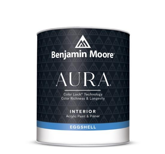 Εικόνα της Benjamin Moore Aura Eggshell Ακρυλικό Χρώμα για Εσωτερική Χρήση 946ml