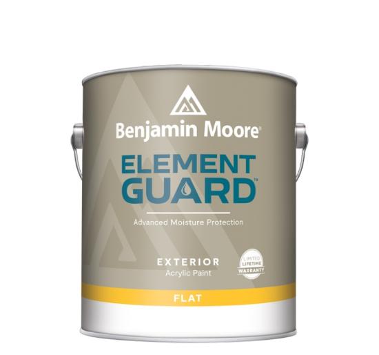 Εικόνα της Benjamin Moore Element Guard Flat Χρώμα Εξωτερικής Χρήσης 3,78Lt