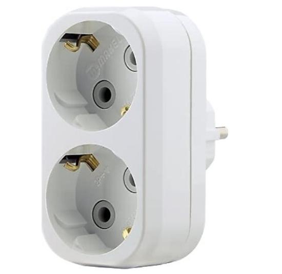 Εικόνα της Makel Διπλός Adaptor Σούκο Κάθετος 16Α