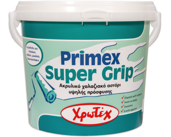 Εικόνα της Χρωτέχ Primex Super Grip Ακρυλικό Χαλαζιακό Αστάρι Υψηλής Πρόσφυσης Ώχρα