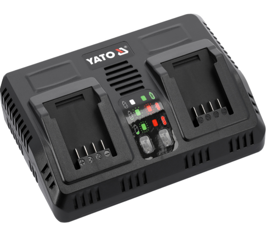 Εικόνα της Yato Φορτιστής Διπλός 18V 4,5Α YT-828501