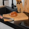 Εικόνα της Estia Επιφάνεια Κοπής Bamboo Essentials με Μαχαίρι Ψωμιού 35.5x22x3.5cm