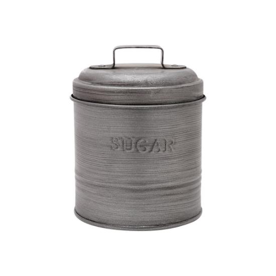 Εικόνα της Estia Δοχείο Ζάχαρης Μεταλλικό 11x11x14cm με Αεροστεγές Καπάκι