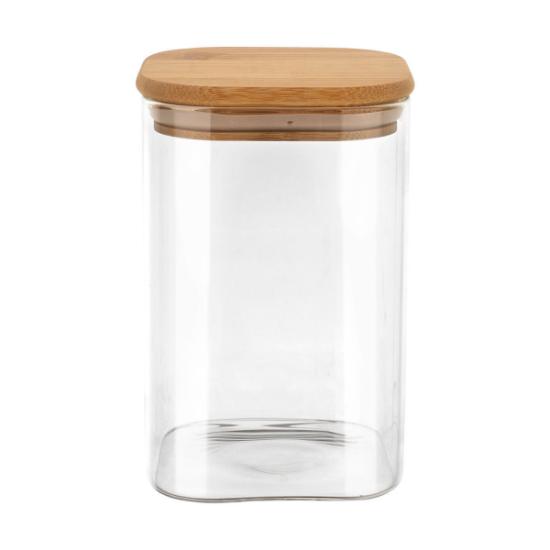 Εικόνα της Estia Δοχείο Αποθήκευσης Bamboo Essentials 950ml Γυάλινο με Καπάκι