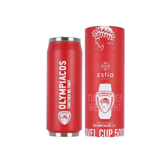 Εικόνα της Estia Θερμός Travel Cup 500ML Olympiacos  B.C. Official