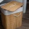 Εικόνα της Estia Καλάθι Απλύτων Bamboo Essentials Πτυσσόμενο Ορθογώνιο 60lt