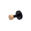 Εικόνα της Estia Κρεμάστρα Επιτοίχια Bamboo Essentials Μονή Μεταλλική Μαύρη