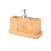 Εικόνα της Estia Αξεσουάρ Μπάνιου Bamboo Essentials με Βάση Σετ 3 ΤΕΜ.