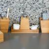 Εικόνα της Estia Αξεσουάρ Μπάνιου Bamboo Essentials με Βάση Σετ 3 ΤΕΜ.