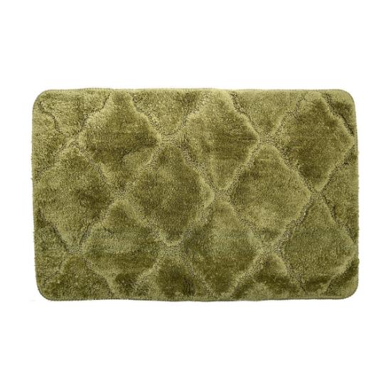 Εικόνα της Estia Τάπετο Μπάνιου Microfiber Olive Series 70x45cm Αντιλισθητικό Λαδί