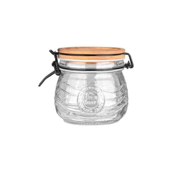 Εικόνα της Estia Δοχείο Αποθήκευσης Allure Γυάλινο 500Ml Με Κλιπ Καπάκι