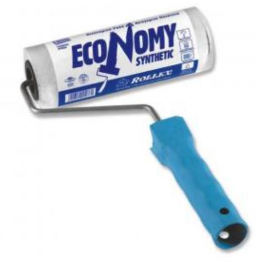 Εικόνα της Rollex Συνθετικό Economy Υφασμάτινο Ρολό Βαφής με Λαβή Βίδας