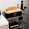 Εικόνα της Estia Essentials Ψωμιέρα από Bamboo σε Μαύρο Χρώμα 42x23x13cm