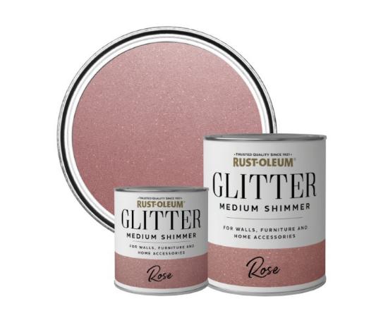 Εικόνα της Rust-Oleum Glitter Medium Shimmer Rose 250ml