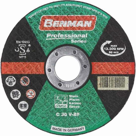 Εικόνα της Benman Δίσκος Κοπής Πέτρας Professional 125mm 1τμχ