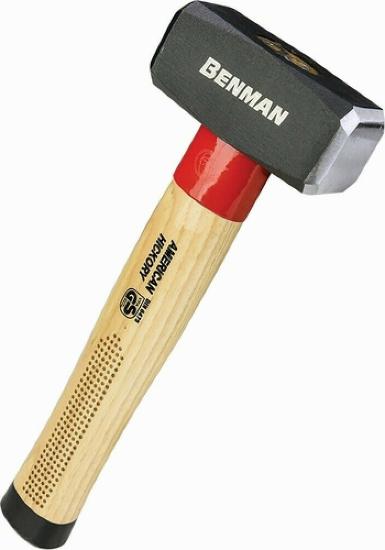 Εικόνα της Benman Βαριοπούλα 1500g Με Hickory Λαβή & Μεταλλικό Δαχτυλίδι DIN 6475 77442