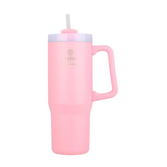 Εικόνα της Estia Estia Θερμος Straw Tumbler Xl Save The Aegean 900Ml Blossom Rose