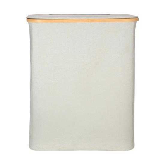 Εικόνα της Estia Καλάθι Απλύτων Bamboo Essentials 144Lt Με Καπάκι Και 2 Mesh Bags 56X37X68Cm Γκρι