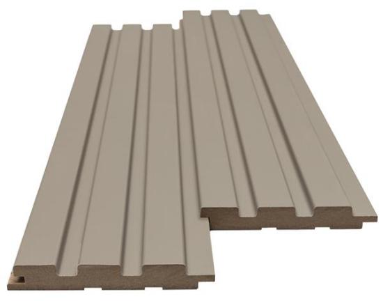 Εικόνα της Newplan Mdf Panel Με 3D Πηχάκια 506090 Beat Dl 16/119/2750Mm Sand Grey