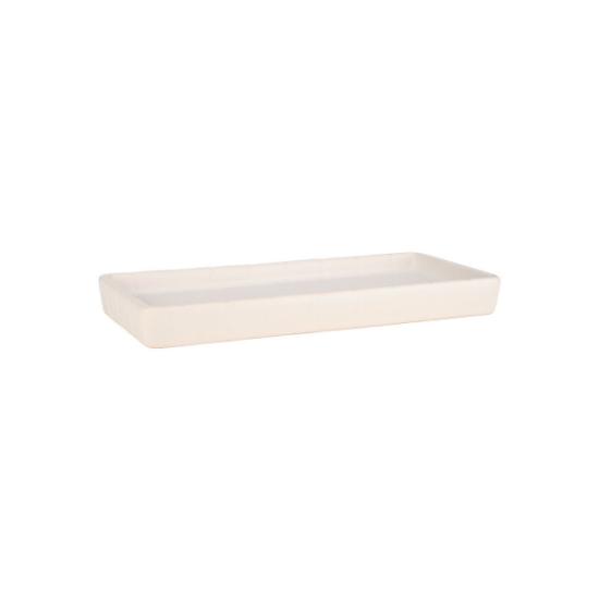 Εικόνα της Estia Δίσκος Μπάνιου Tiles Κεραμικός 20X10X2Cm Λευκός