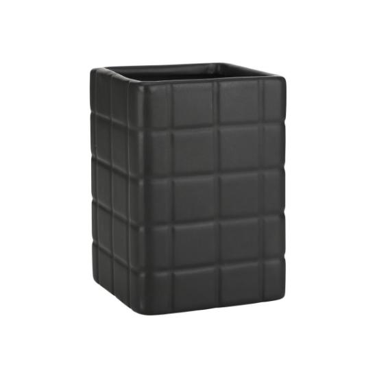 Εικόνα της Estia Ποτηράκι Μπάνιου Tiles Κεραμικό 7.5X11Cm Μαύρο