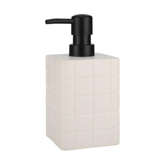 Εικόνα της Estia Αντλία Σαπουνιού Tiles Κεραμική 450Ml 7.5X15Cm Λευκή