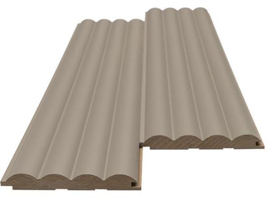 Εικόνα της Newplan Mdf Panel Με 3D Πηχάκια 806090 Wave Dl 16/119/2750Mm Sand Grey