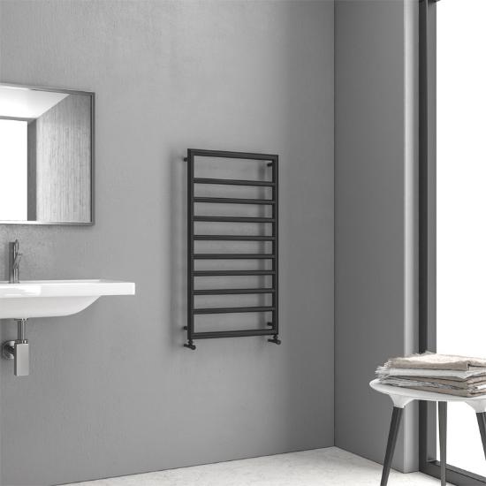 Εικόνα της Karag Θερμαντικό Σώμα Μπάνιου Μαύρο Design 7 10,7X50X90cm